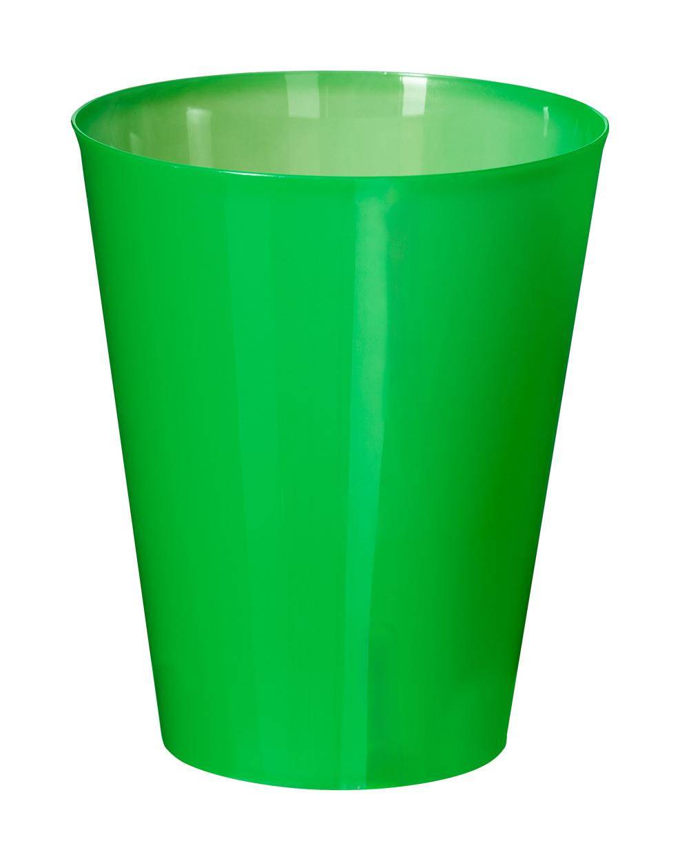 Colorbert opakovane použiteľný pohár na akcie, zelená