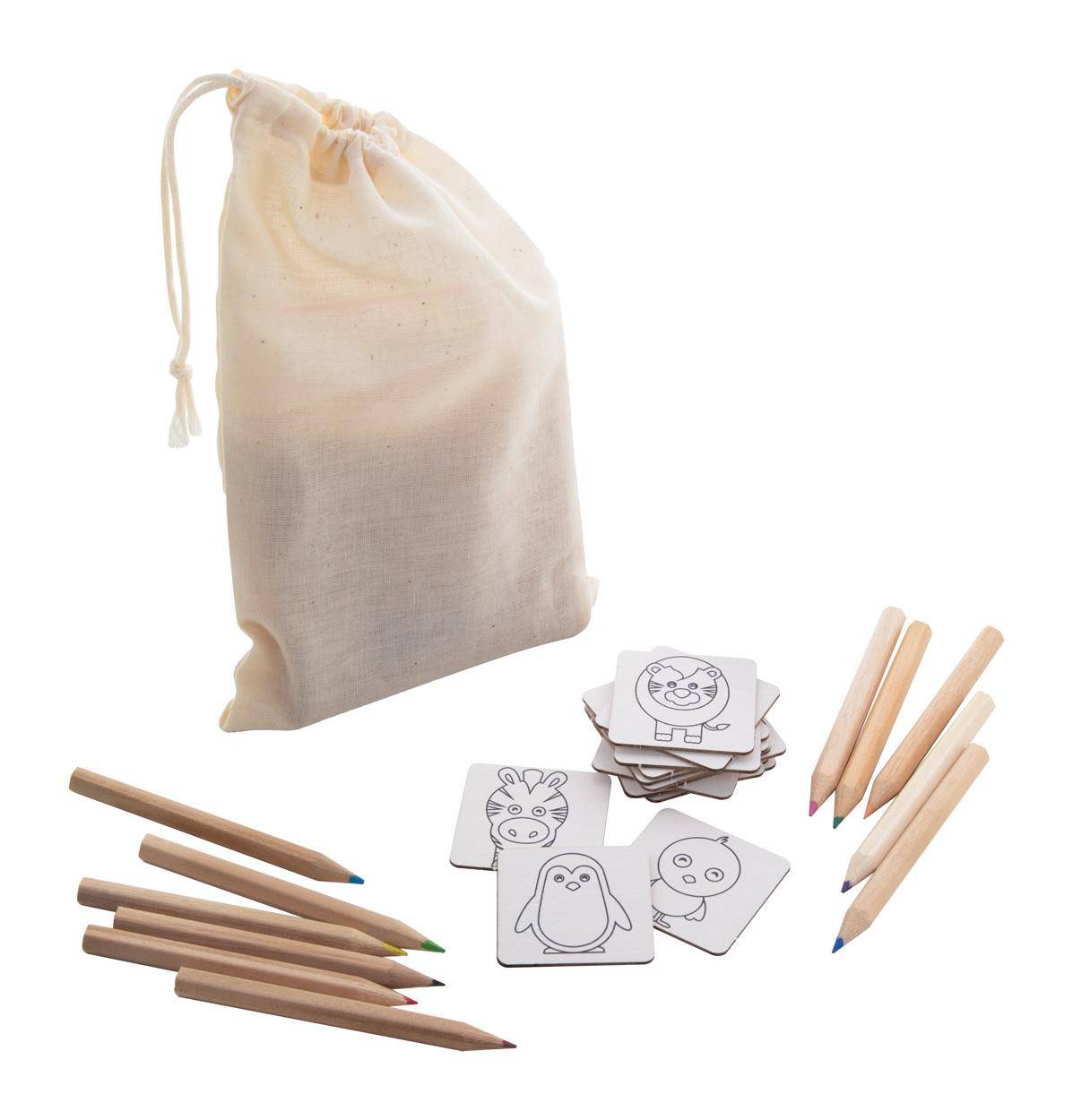 Colormor pexeso k vybarvení, zvířátka, hnědá