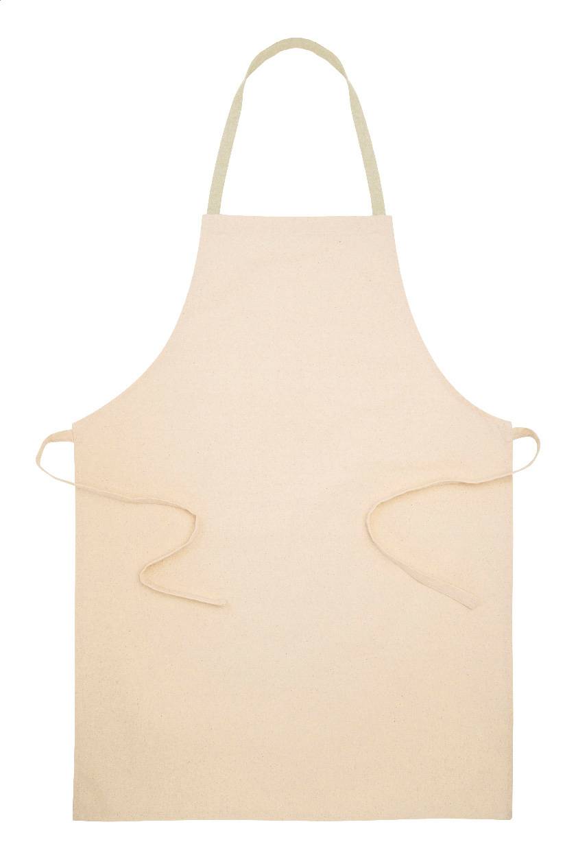 Commis bavlnená zástera, hnedá Natural