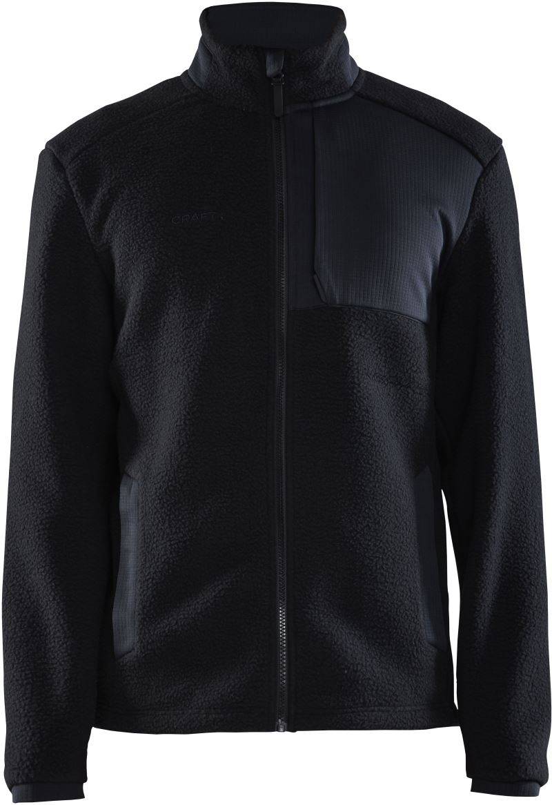 Craft Corp.| ADV Pile Fleece Jacket M, Pánska flís.bunda Sherpa, čierna, S