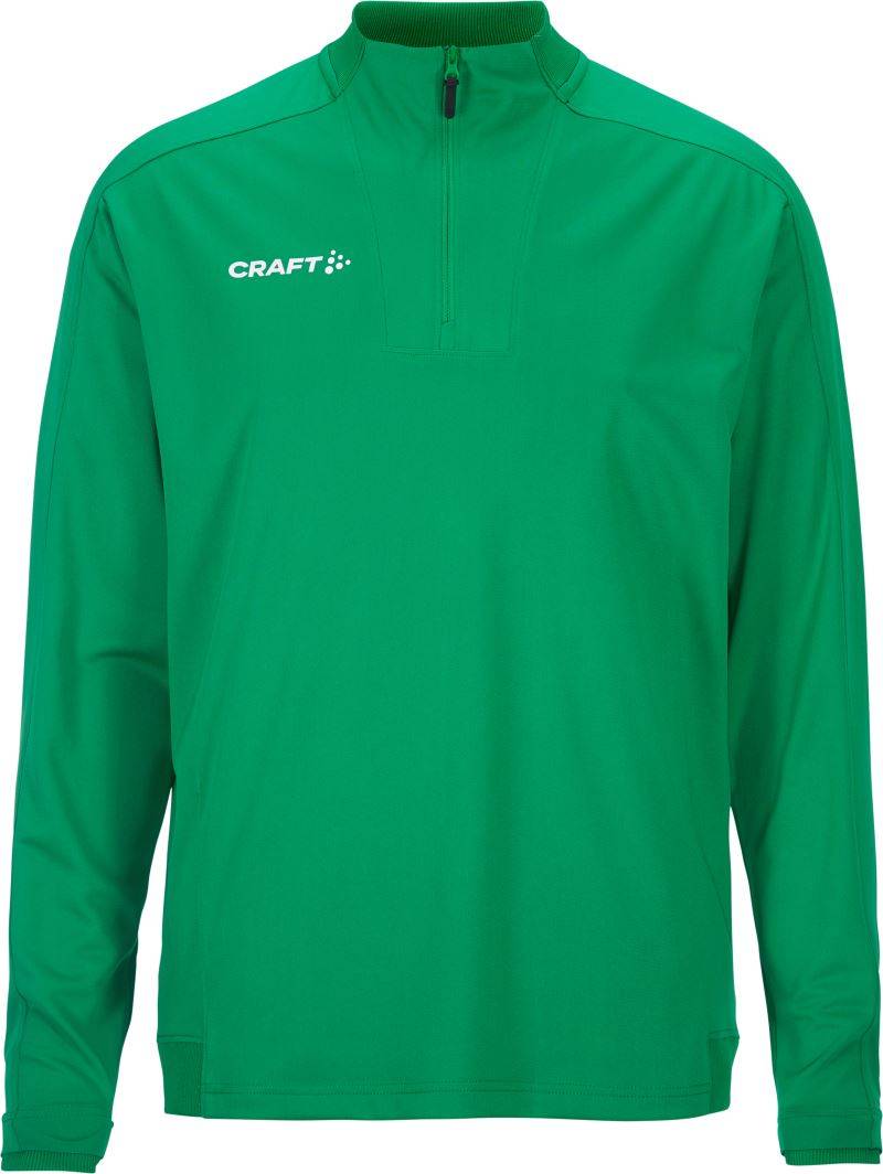 Craft TW|Evolve 2.0 Half Zip M, Pánska tréningová bunda s 1/4 zipsom, zelená Team, S