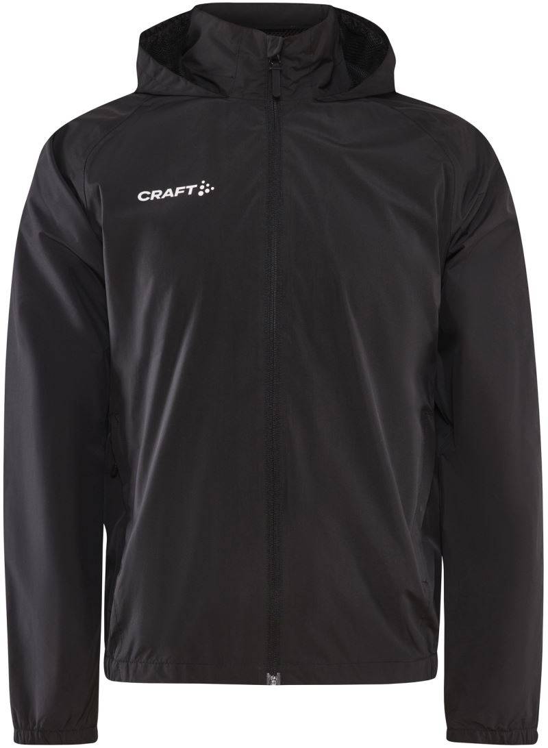 Craft TW|Evolve Rain Jacket M, Ľahká pánska bunda do dažďa, čierna, XS