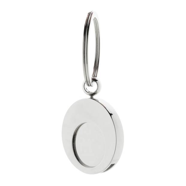 Cromo prívesok na kľúče do nákupného vozíka, sivá strieborná Cromo prívesok na kľúče do nákupného vozíka, sivá strieborná