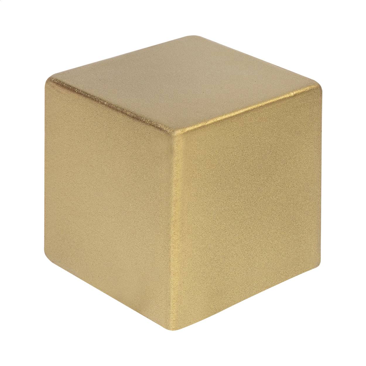 Cubix Shine metalický antistres, žltá Gold