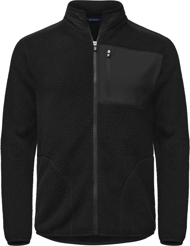 Cutter&Buck|Cascade Sherpa Men, Pánska flís.bunda Sherpa, čierna, S