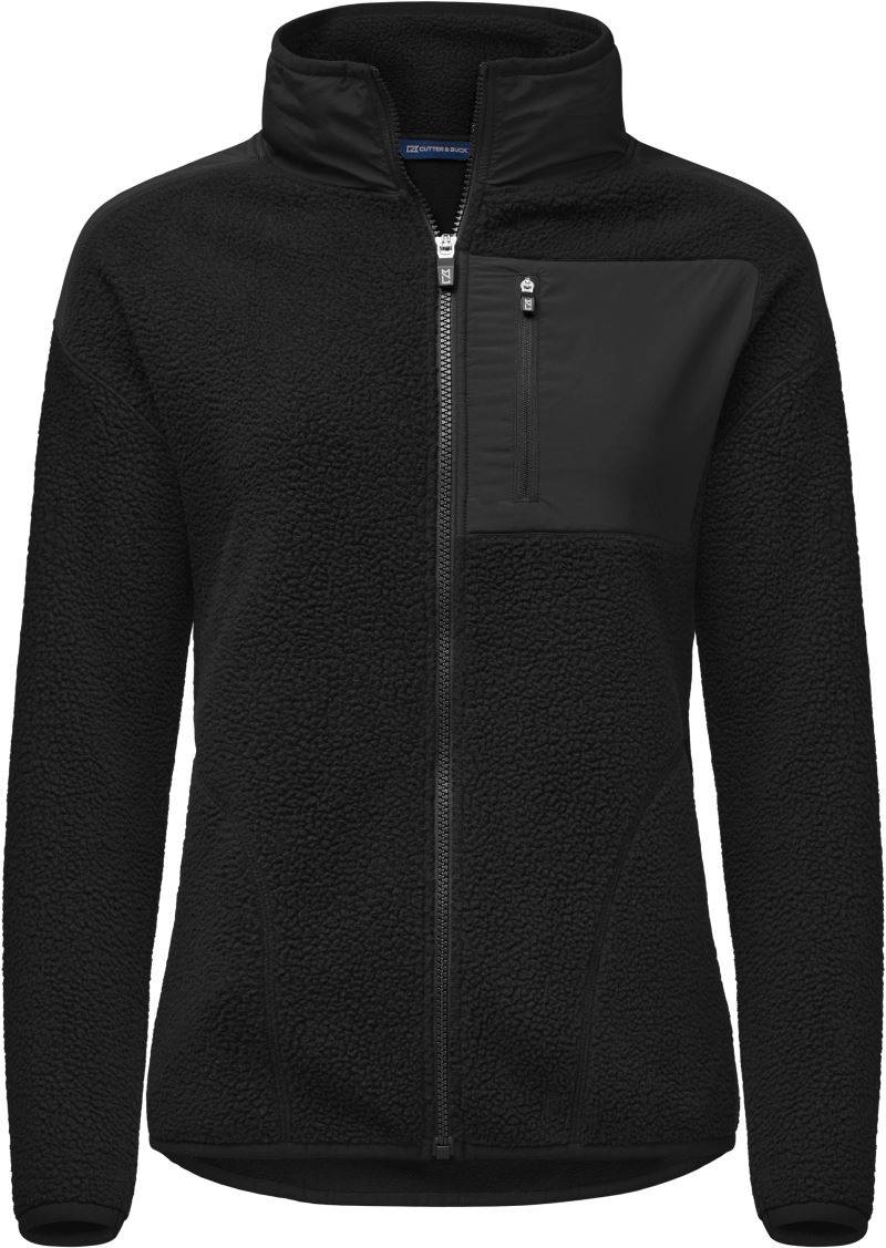 Cutter&Buck|Cascade Sherpa Women, Dámska flís.bunda Sherpa, čierna, XS