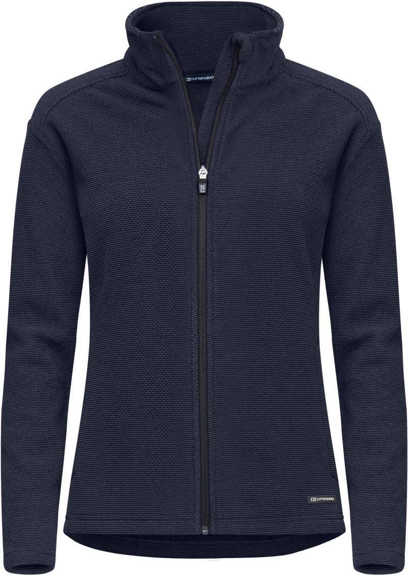Cutter&Buck|Hunts Fleece Jacket, Dámska flís.bunda"Hunts Point", modrá Dark Navy, XL