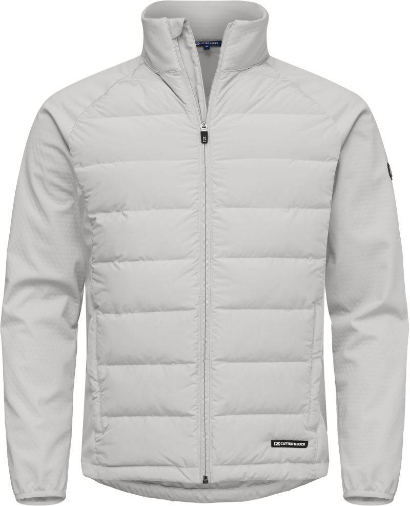 Cutter&Buck|Oak Harbor Jacket Men, Pánska hybrid.bunda, sivá Silver, XL