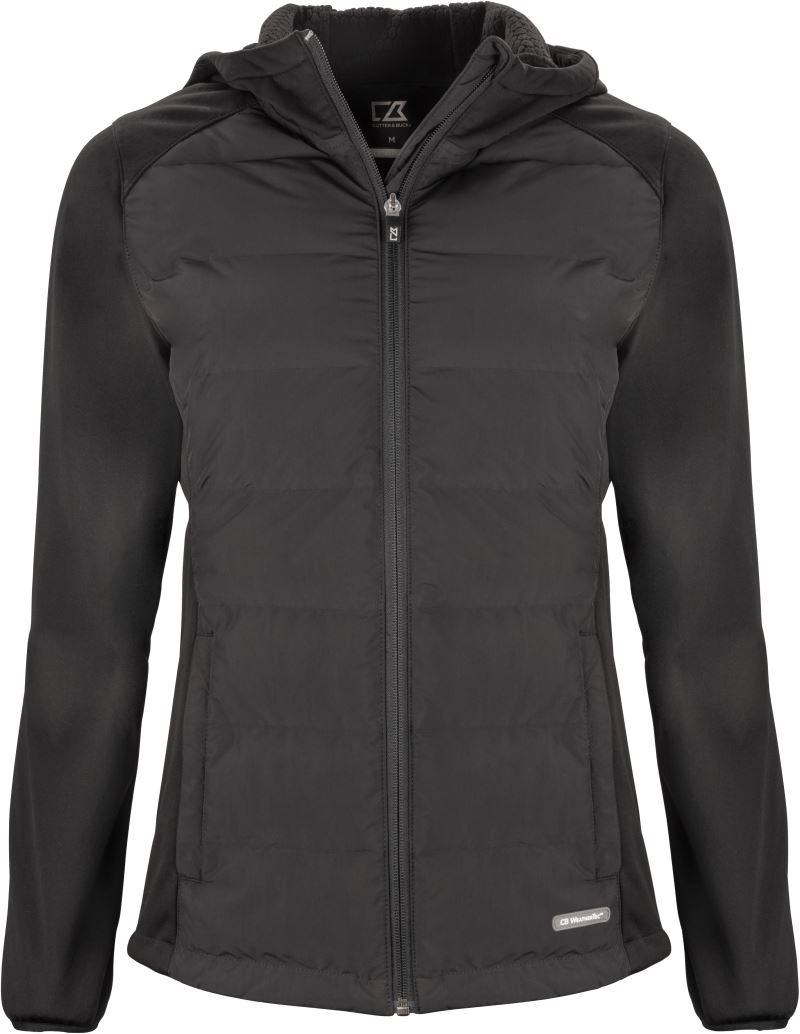 Cutter&Buck|Oak Harbor Jacket Women, Dámska hybrid.bunda, čierna, XXL