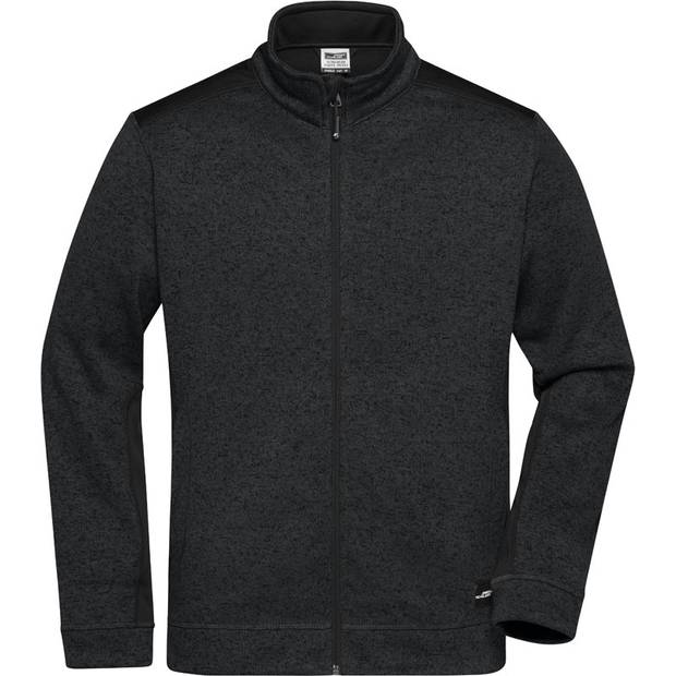 Daiber|JN 862, Pánska prac.bunda pletený fleece-Strong, čierna-čierna, XXL Daiber|JN 862, Pánska prac.bunda pletený fleece-Strong, čierna-čierna, XXL