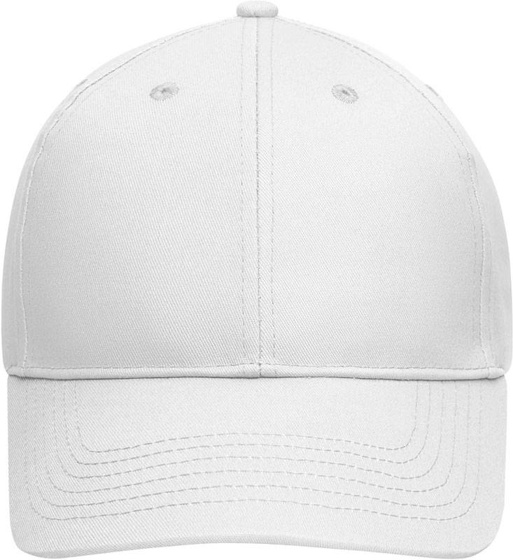 Daiber | MB 6249, 6 panelová šiltovka z bio bavlny, biela, onesize