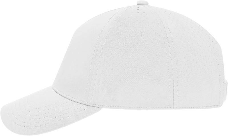 Daiber | MB 6251, 5 panelová šiltovka laser cut, biela, onesize