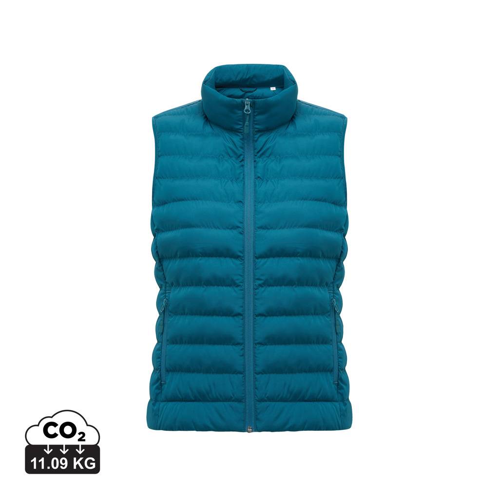 Dámska vesta IQONIQ Meru z recykl. polyesteru, modrá Dark Teal, XXS