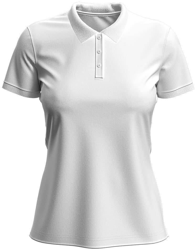 Dámske Polo s krátkym rukávom Claire Polo, White biela, XXL