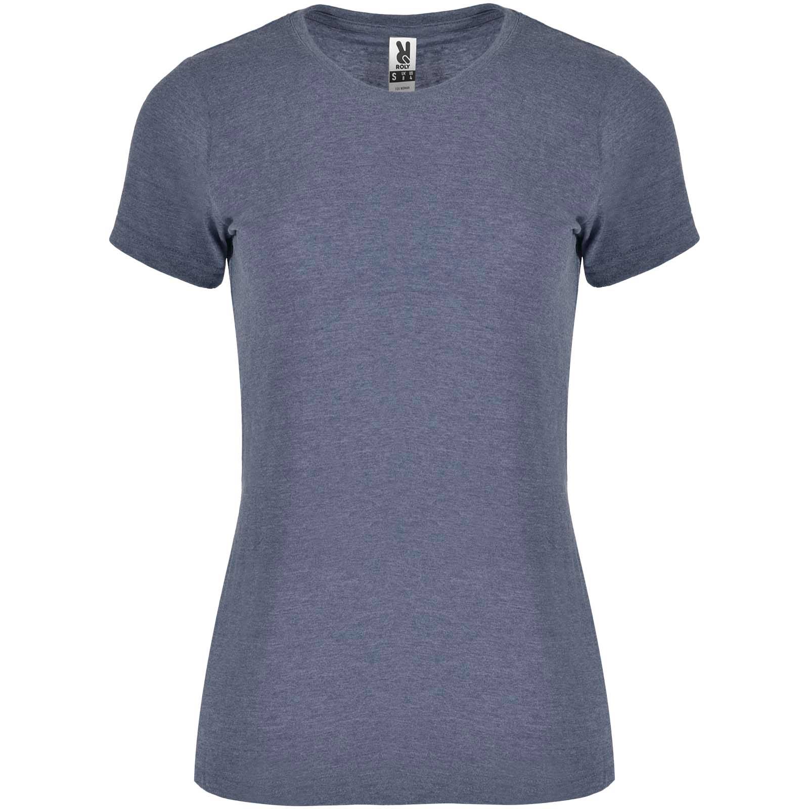 Dámske tričko s krátkym rukávom Fox, modrá Heather Denim, S