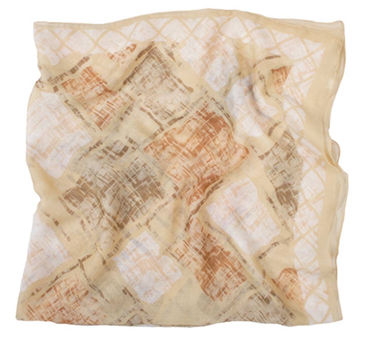 Dámsky šál Detty 90x91, hnedá