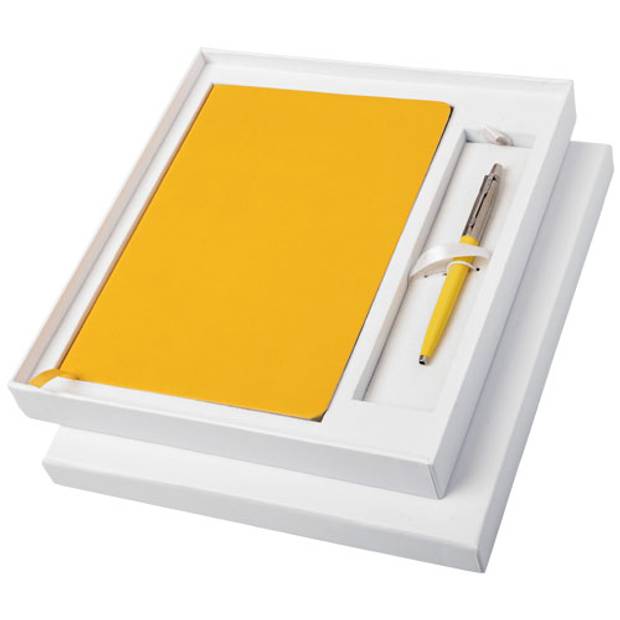Dárková sada poznámkového bloku Classic a pera Parker, bílá Dárková sada poznámkového bloku Classic a pera Parker, bílá