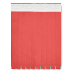 Obrázek k produktu DAUTER papírové náramky na listu, 10 ks, červená