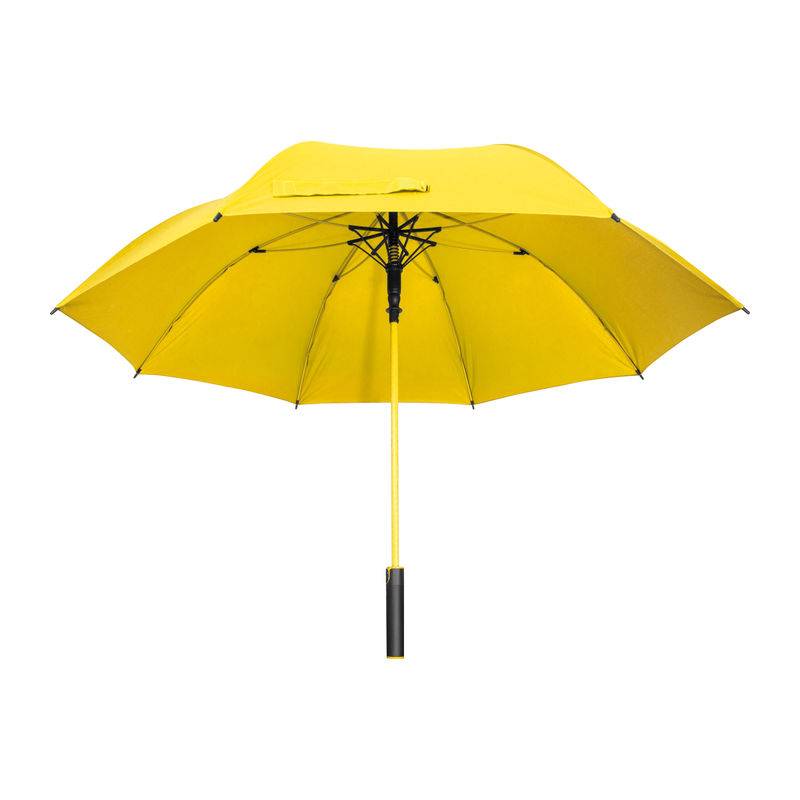 Dáždnik s kruhovou rukoväťou, žltá
