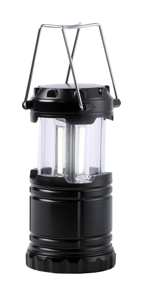Demil kempingová lampa, čierna
