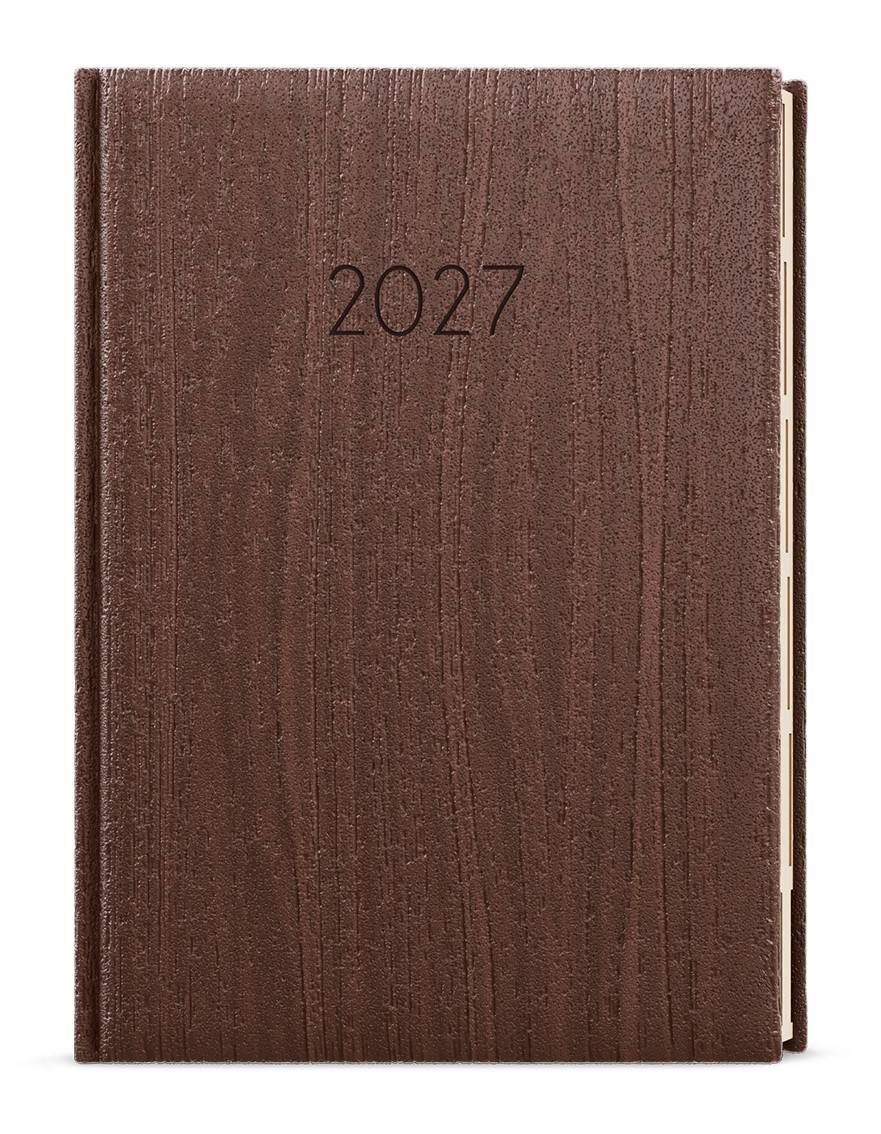 Denní diář - Ctirad s výsekem - Wood - A5 - hnědá