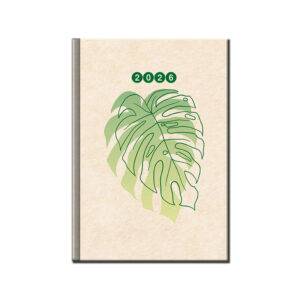 DENNÝ DIÁR A5 EKO, béžová 2026