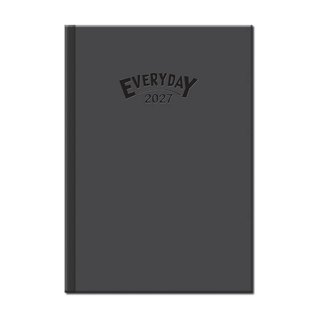 Denný diár A5 Everyday sivý 2027