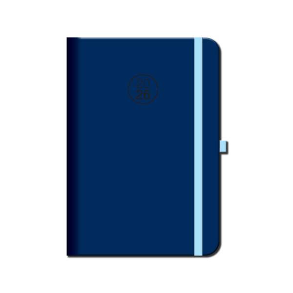 DENNÝ DIÁR A5 FLORENCIA NAVY S GUMKOU 2026