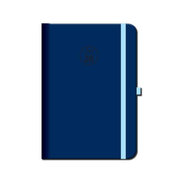 DENNÝ DIÁR A5 FLORENCIA NAVY S GUMKOU 2026 DENNÝ DIÁR A5 FLORENCIA NAVY S GUMKOU 2026