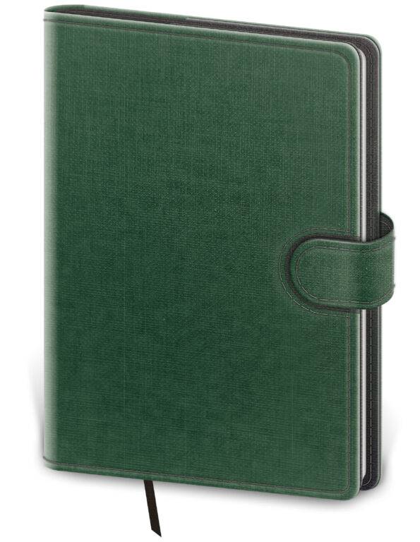 Denný diár B6 Flip zeleno/sivý, 2026