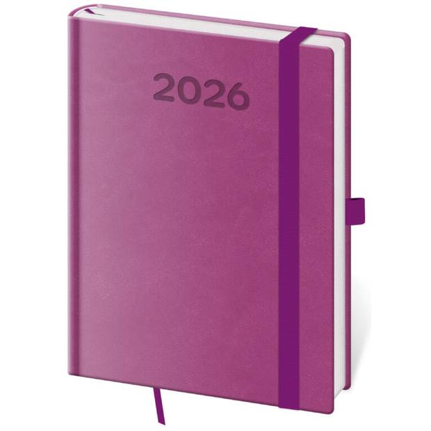 Denný diár B6 Print Pop fialový, 2026 Denný diár B6 Print Pop fialový, 2026