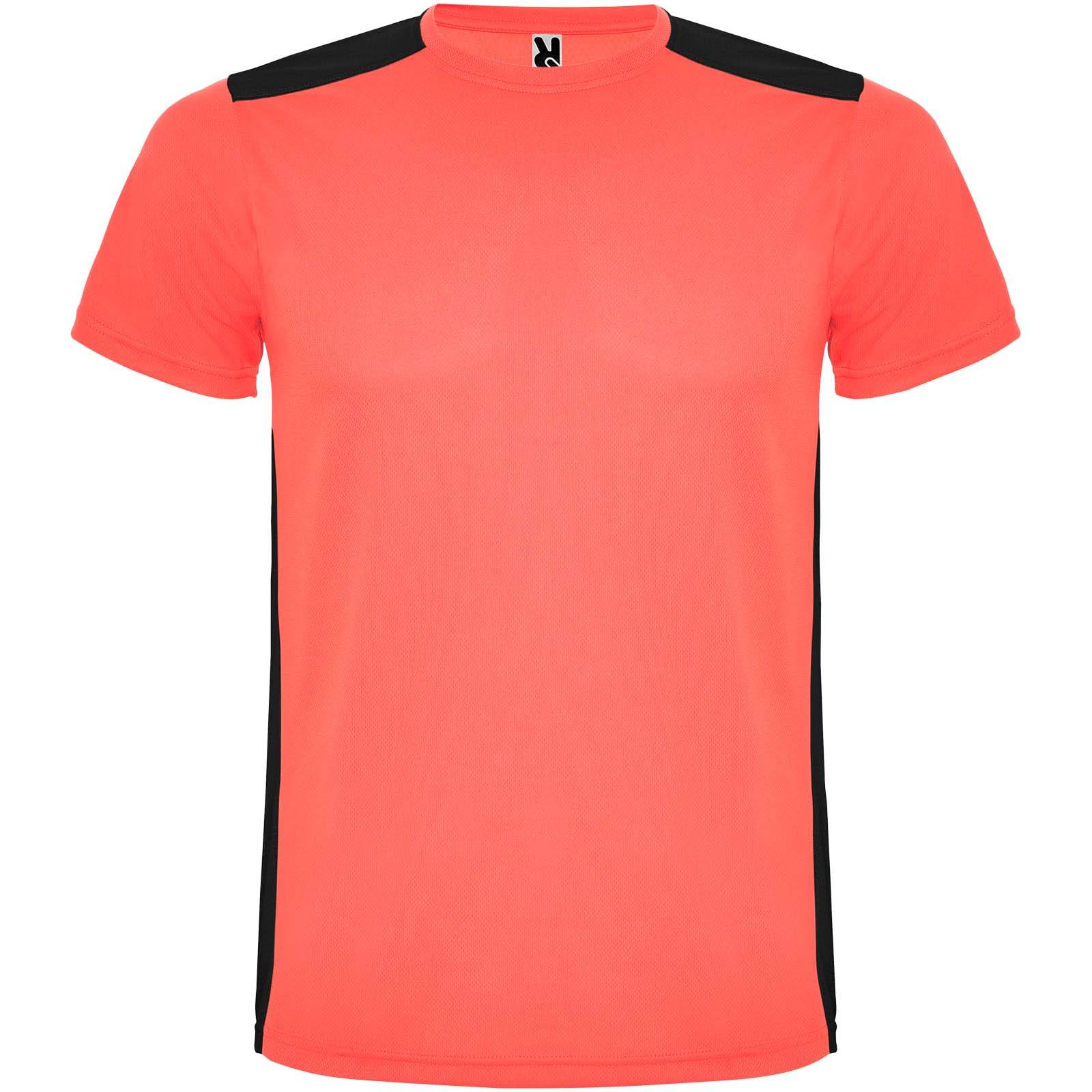 červená fluor Coral - čierna