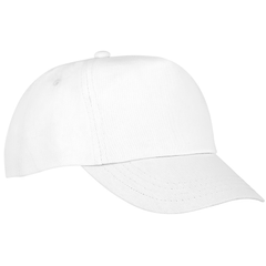 Obrázok ku produktu Detská päťpanelová bavlnená čiapka Feniks, biela