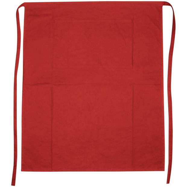 Dlouhá číšnická zástěra, červená Dlouhá číšnická zástěra, červená