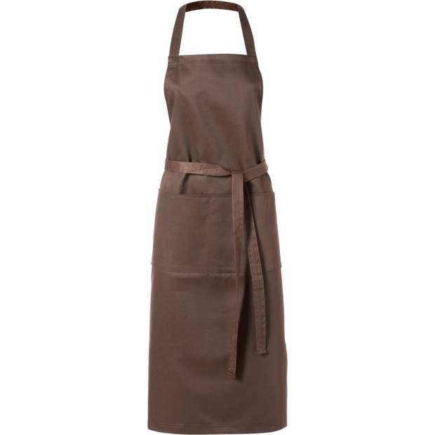 Dlouhá kuchyňská zástěra, hnědá Dlouhá kuchyňská zástěra, hnědá