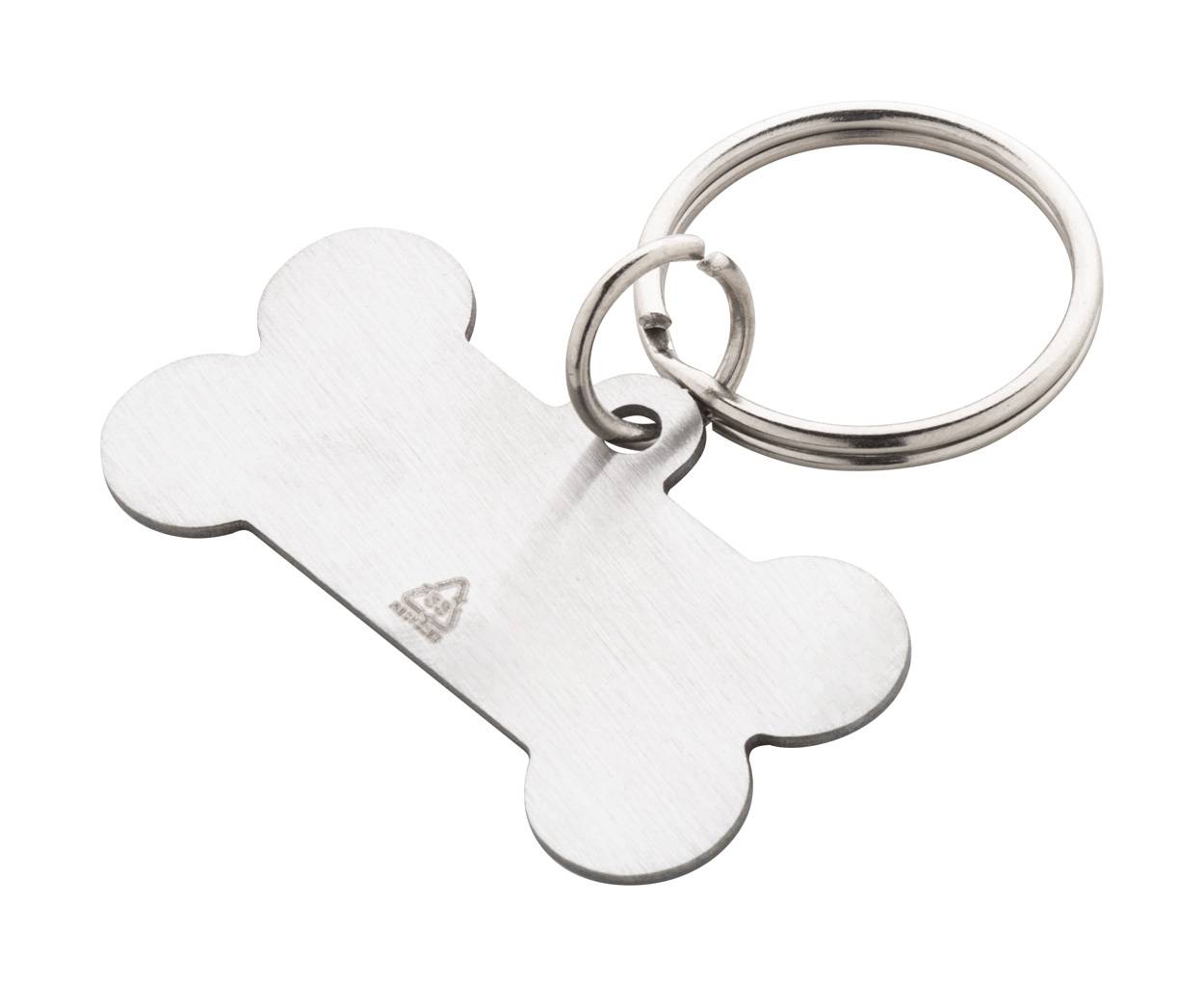 Doggo RSS psie známka, sivá strieborná