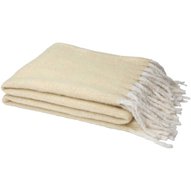 Dolly deka z recyklovaného materiálu GRS, hnedá Beige Dolly deka z recyklovaného materiálu GRS, hnedá Beige