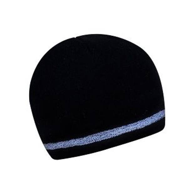 DONY dvojvrstvá čepice s reflexním okrajem, černá DONY dvojvrstvá čepice s reflexním okrajem, černá