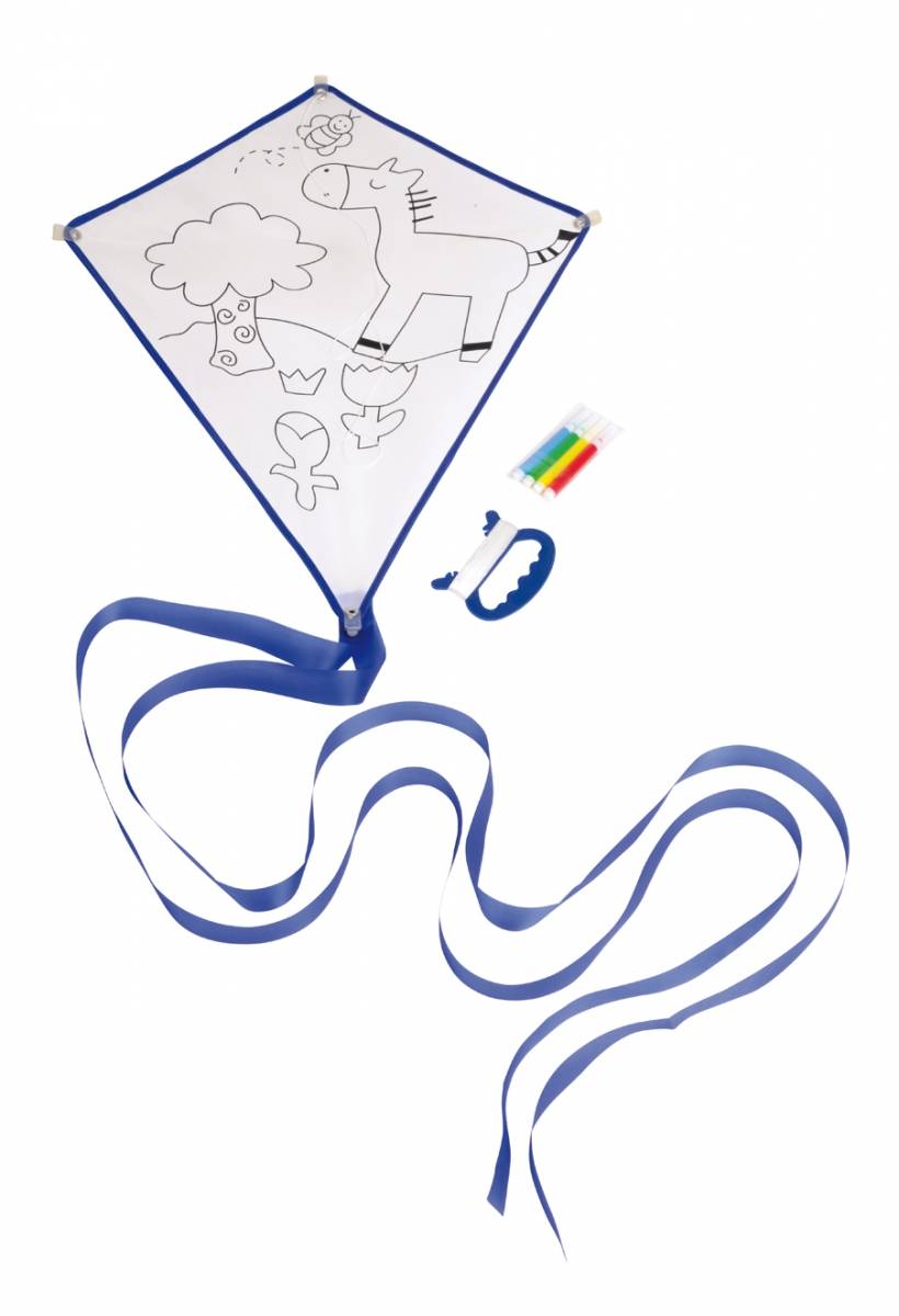 Drak s obrázkem na vymalování