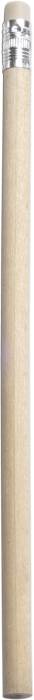Drevená ceruzka s gumou, prírodná