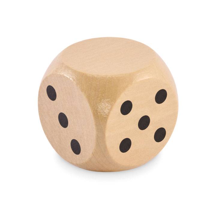 Drevená kocka 5 cm, hnedá Wood