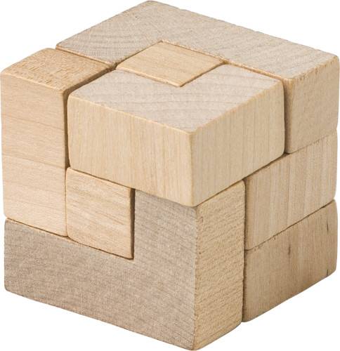 Dřevěná kostka puzzle