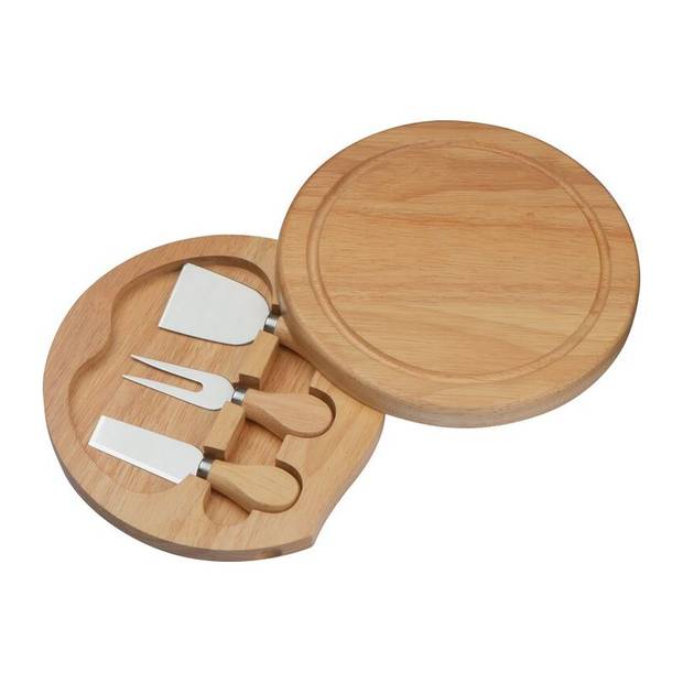 Dřevěná sada na sýr, hnědá béžová Dřevěná sada na sýr, hnědá béžová