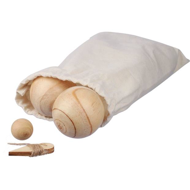 Drevená súprava loptových hier Quillian, hnedá Drevená súprava loptových hier Quillian, hnedá