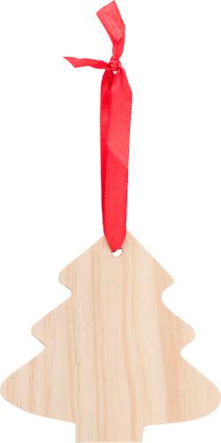 Drevená vianočná ozdoba v tvare stromčeka