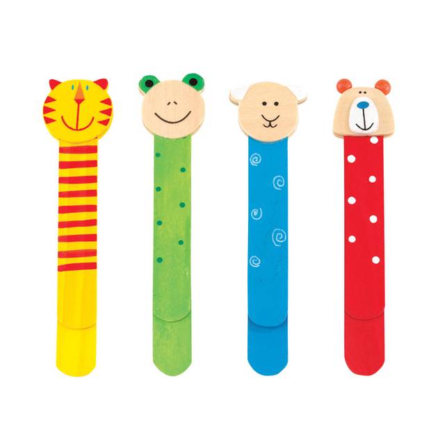 Dřevěné záložky do knihy s pravítkem, netříděné Dřevěné záložky do knihy s pravítkem, netříděné