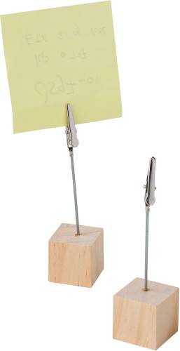 Drevený držiak na klip Malia, hnedá