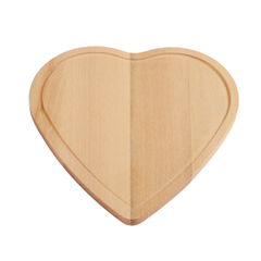 Obrázok ku produktu Drevený lopárik na krájanie, tvar srdca
