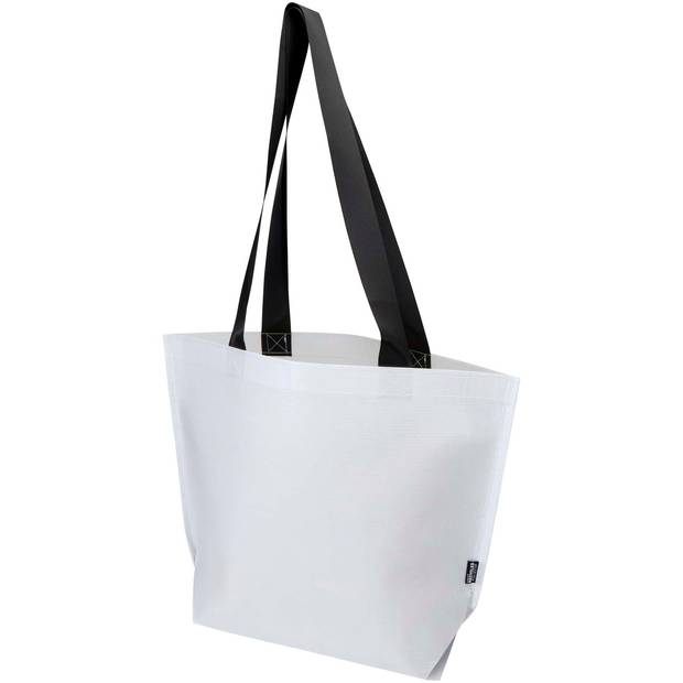 Duo nákupná taška z recykl. GRS s dvojitou lamináciou, 18 l, biela Duo nákupná taška z recykl. GRS s dvojitou lamináciou, 18 l, biela