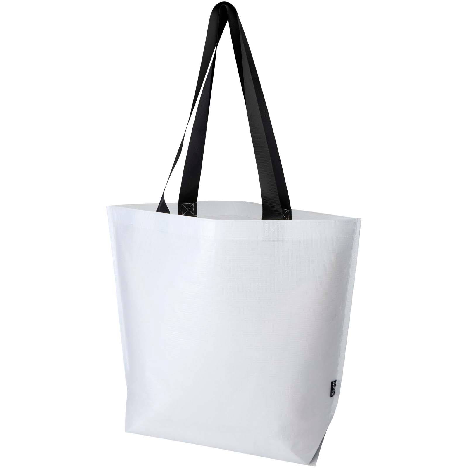 Duo veľká nákupná taška z recykl. GRS s dvojitou lamináciou, 30 l, biela